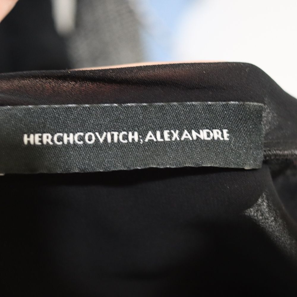 Herchcovitch Alexandre Black Cropped Sheer Top Medium - Picture 9 of 9